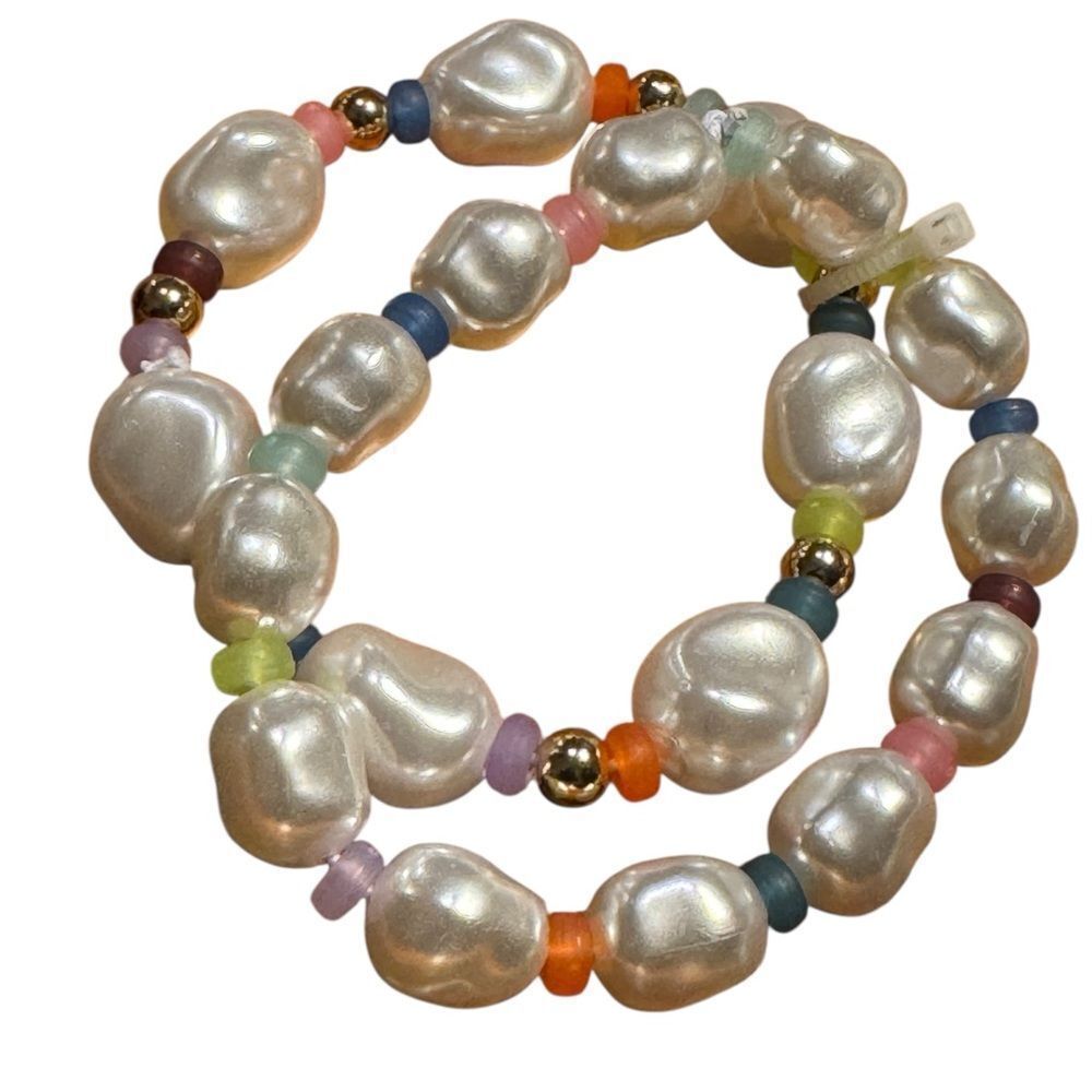 INC international Concepts imitation pearl stretch bead bracelet set